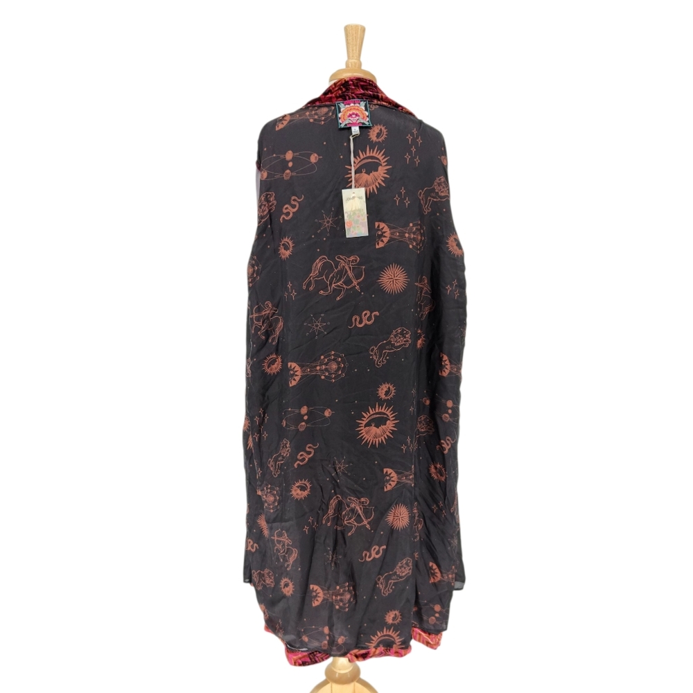 $575 Johnny Was Belle Velvet Kimono Coat Size XL - Picture 5 of 8